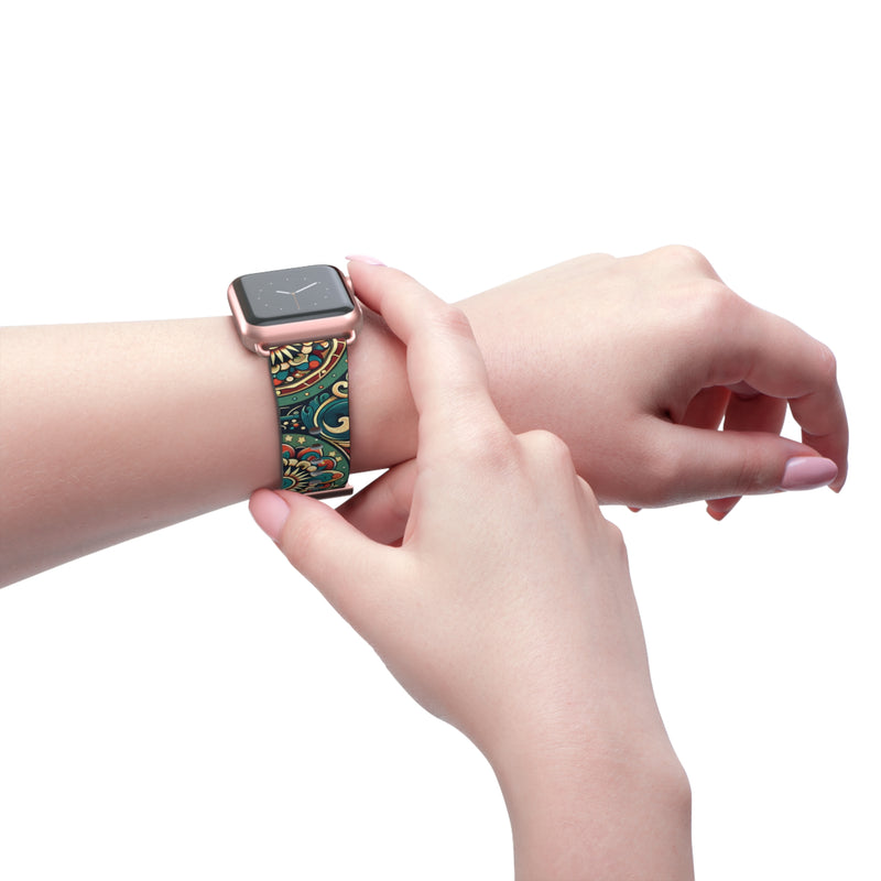 Bohemian Floral Watch Band - Stylish Accessory for Everyday Wear, Fitness Tracker, Gift for Her, Holiday Present, Unique Style