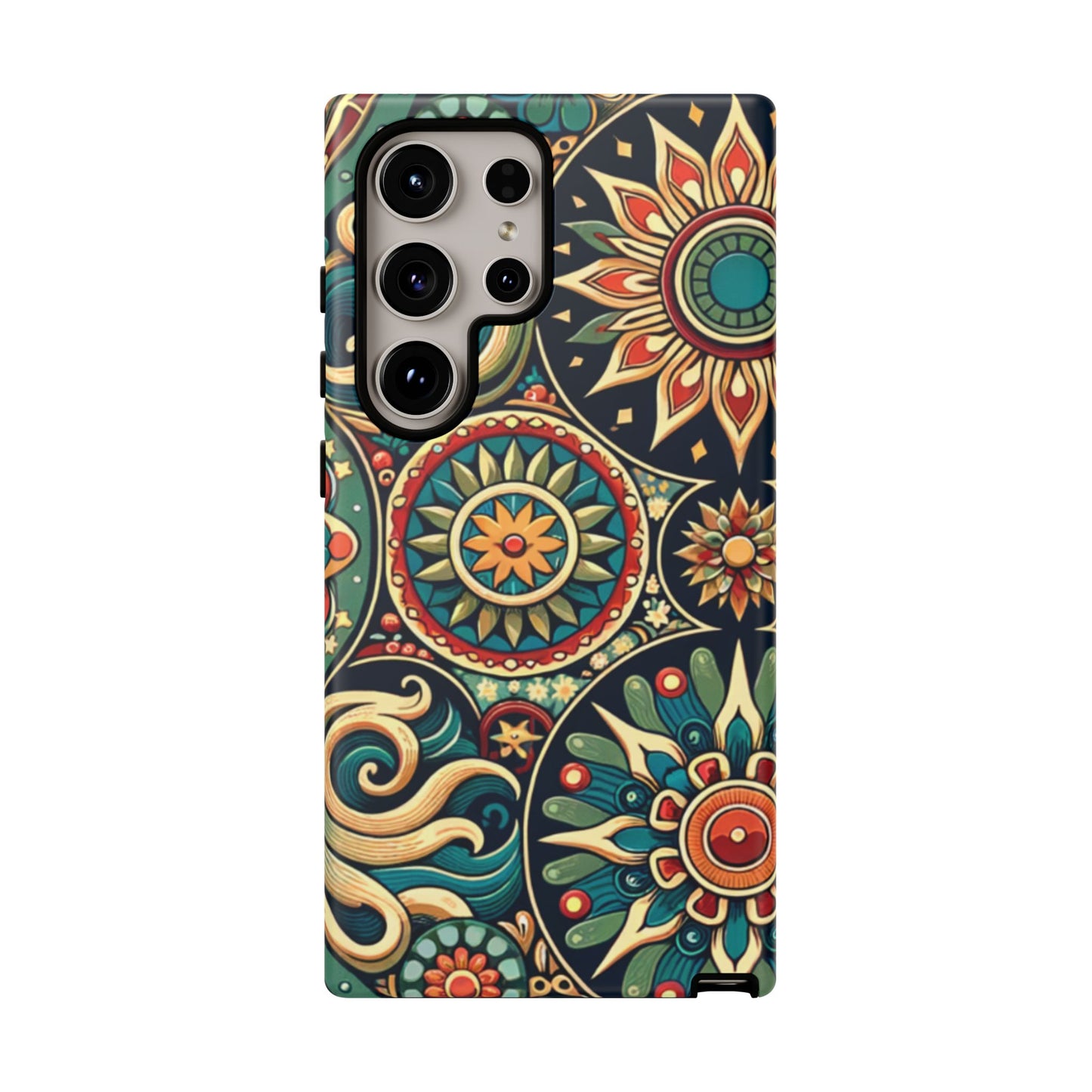 Boho Phone Case with Colorful Mandala Design, Stylish Phone Cover, Trendy Case for Women, Gift for Her, Bohemian Style Accessories