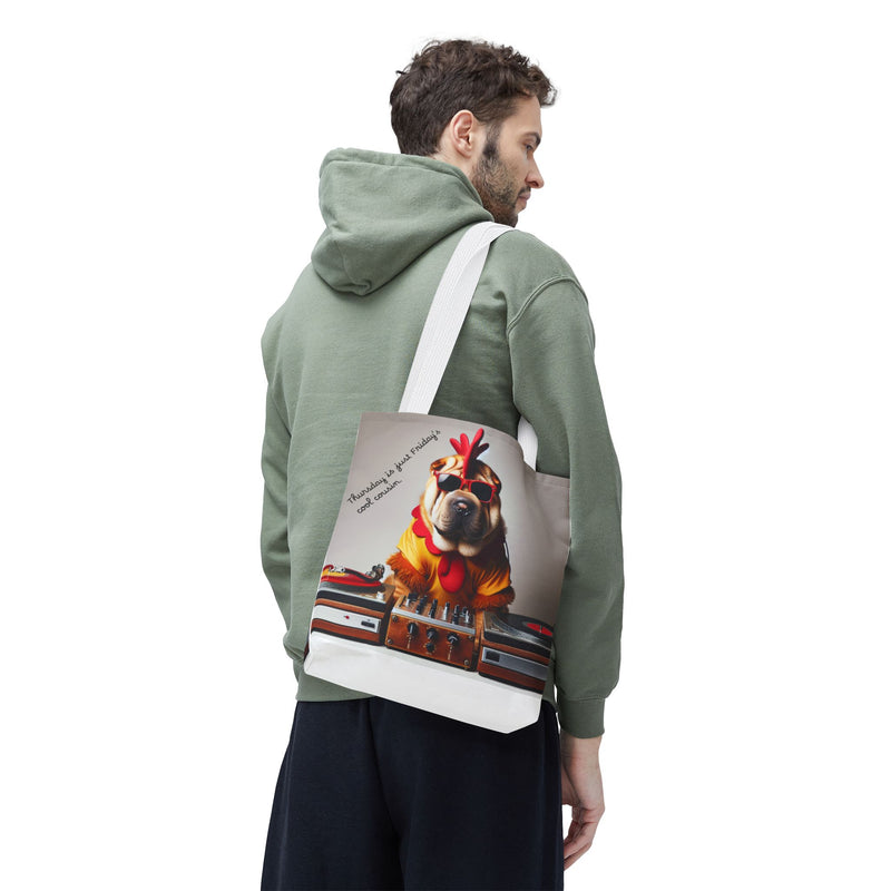 Cool DJ Dog Tote Bag - Perfect for Music Lovers and Pet Owners