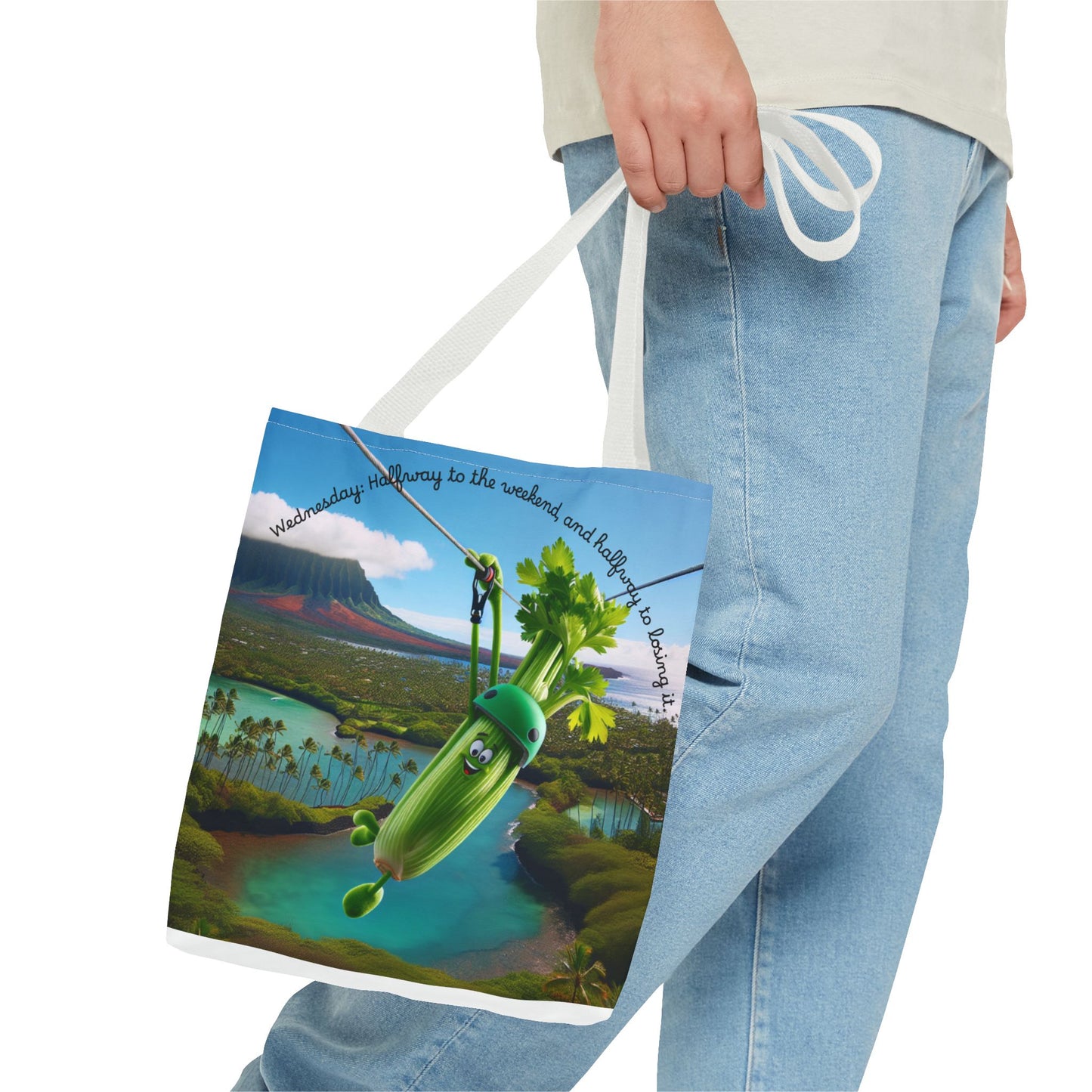 Whimsical Vegetable Tote Bag - Perfect for Weekend Adventures!