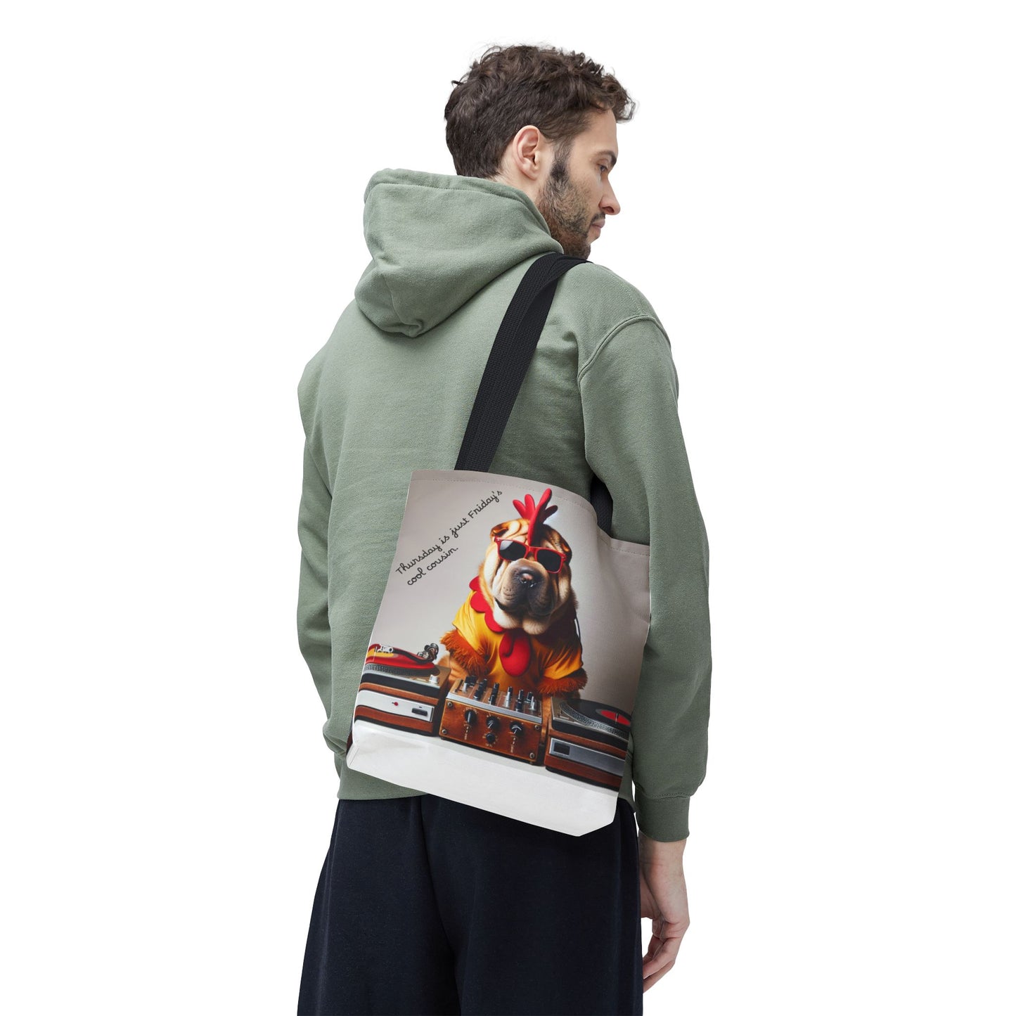 Cool DJ Dog Tote Bag - Perfect for Music Lovers and Pet Owners