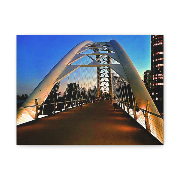 Modern Bridge Canvas Wall Art - Stunning Stretched Matte Print for Elegant Home Décor