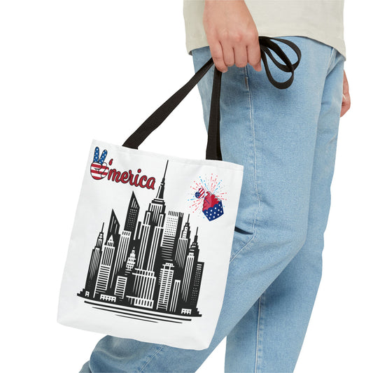Patriotic NYC Tote Bag - Celebrate America with Style