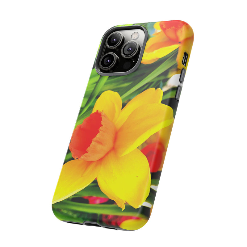 Floral Tough Case for iPhone - Bright Yellow Flower Design