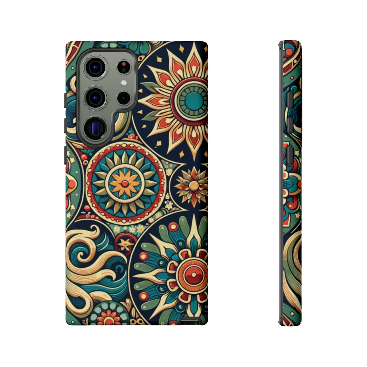 Boho Phone Case with Colorful Mandala Design, Stylish Phone Cover, Trendy Case for Women, Gift for Her, Bohemian Style Accessories