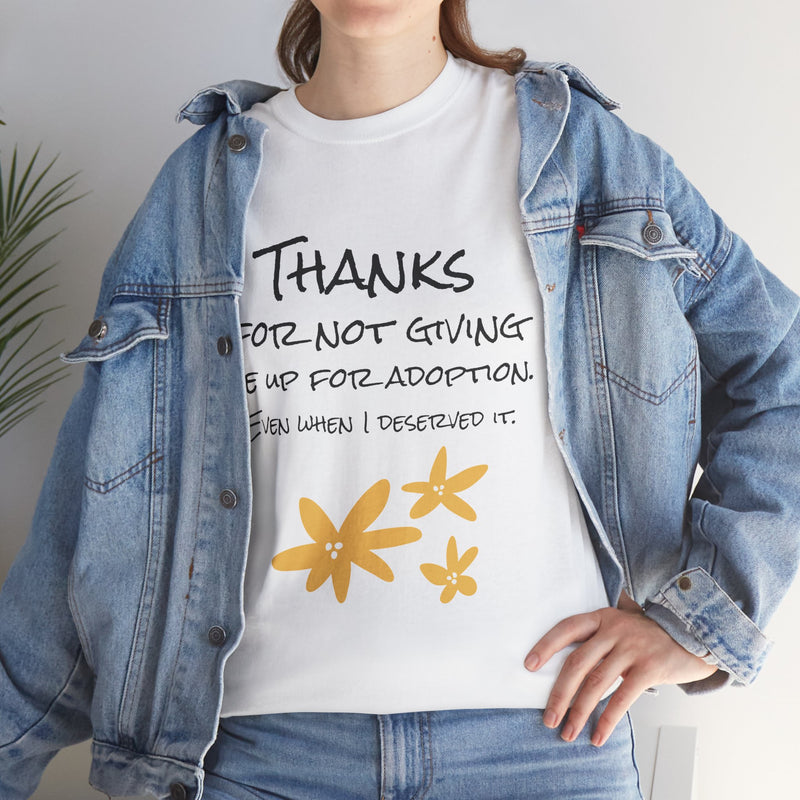 Thank You Unisex Heavy Cotton Tee - Perfect for Mother's Day!