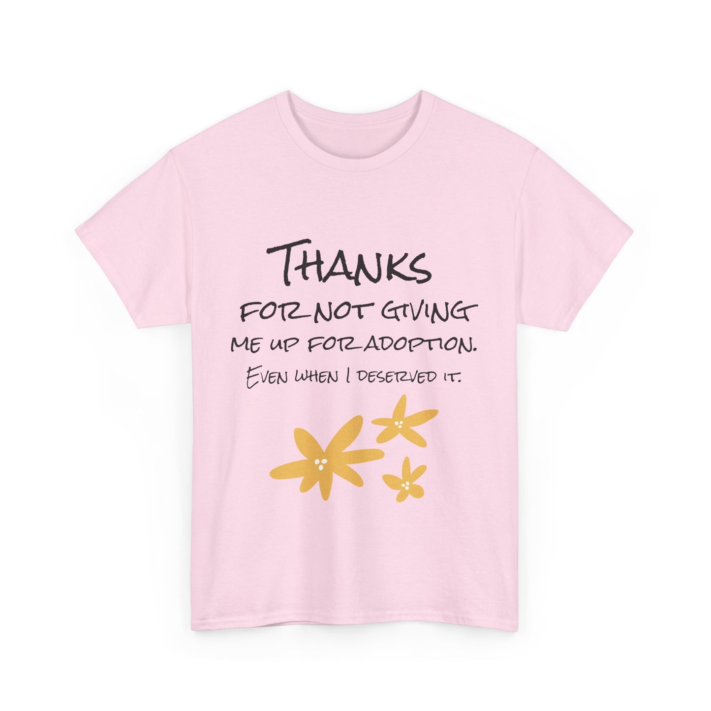 Thank You Unisex Heavy Cotton Tee - Perfect for Mother's Day!