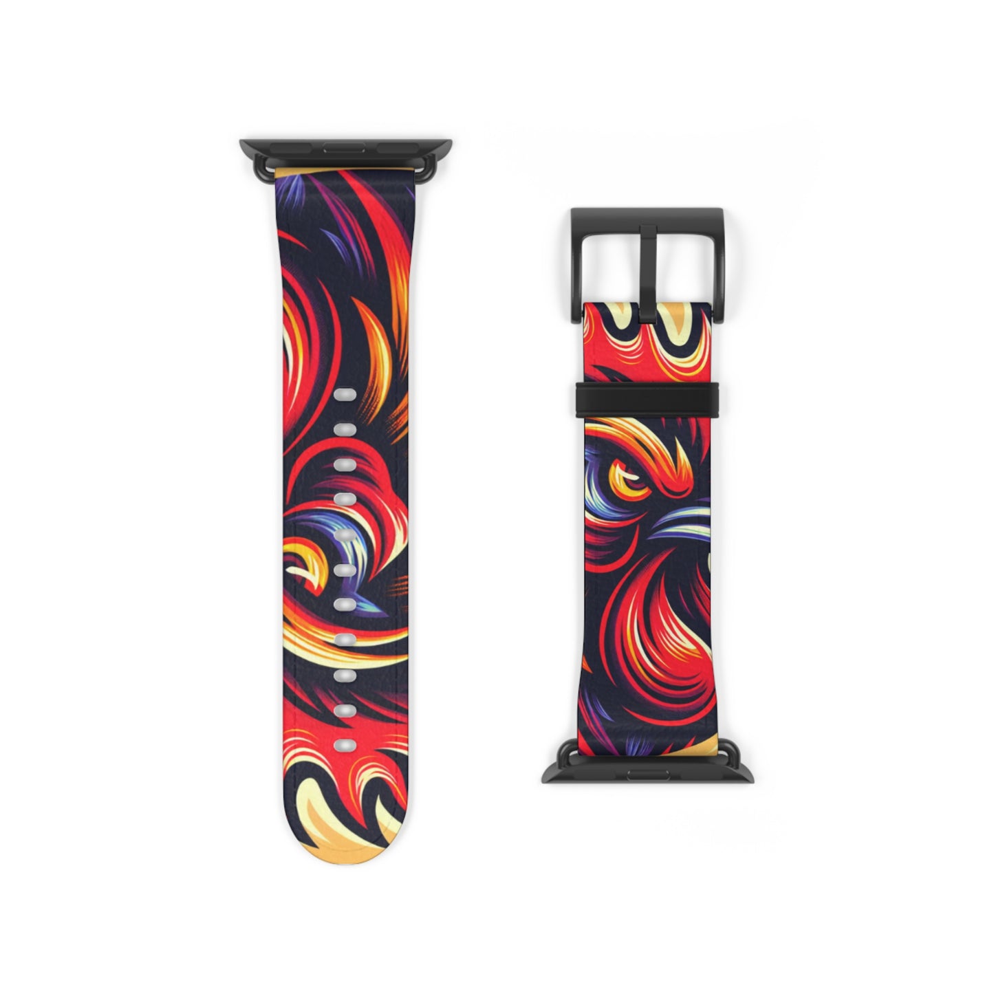 Vibrant Abstract Watch Band | Colorful Silicone Strap for Style and Comfort