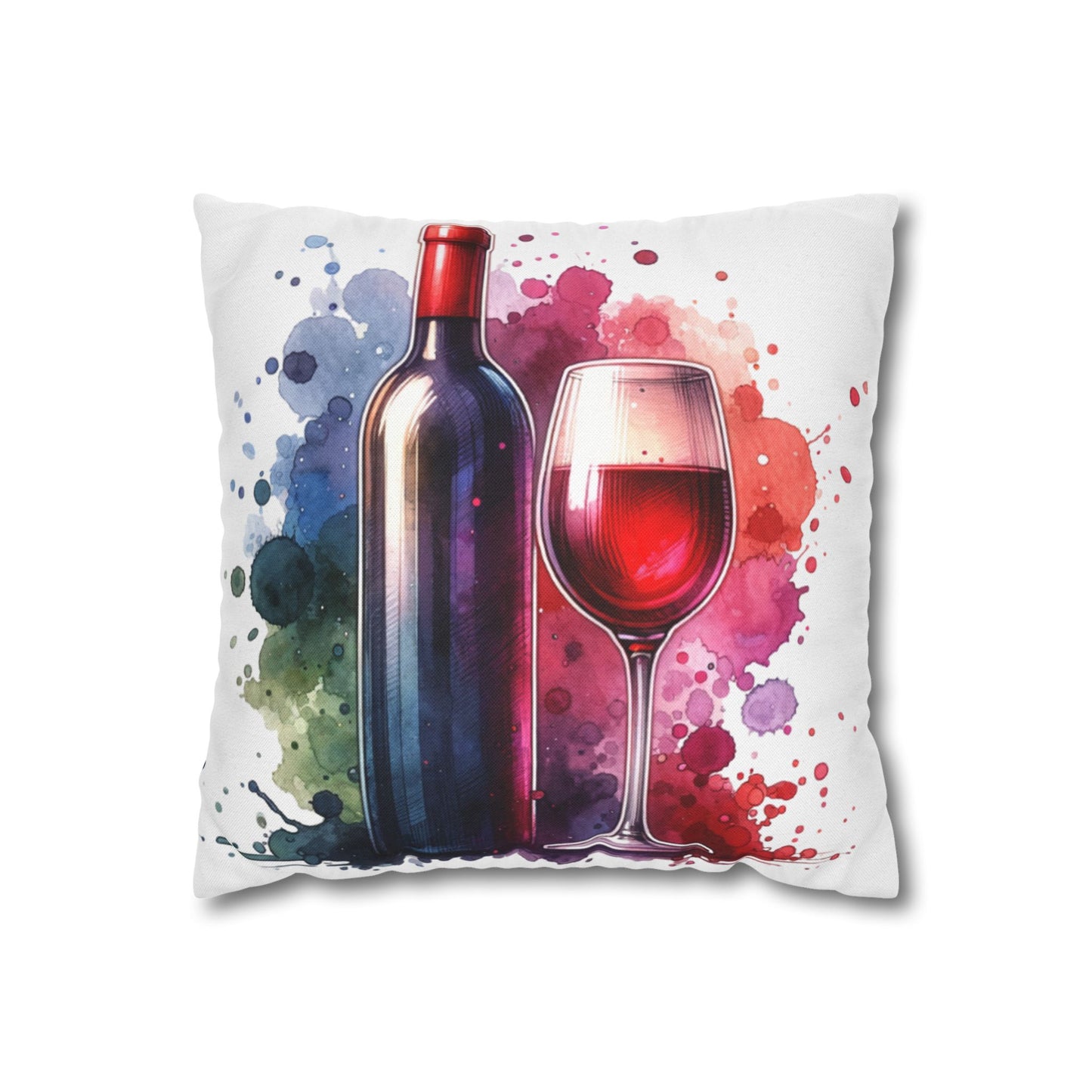 Wine-Themed Decorative Pillowcase - Perfect for Wine Lovers & Home Decor
