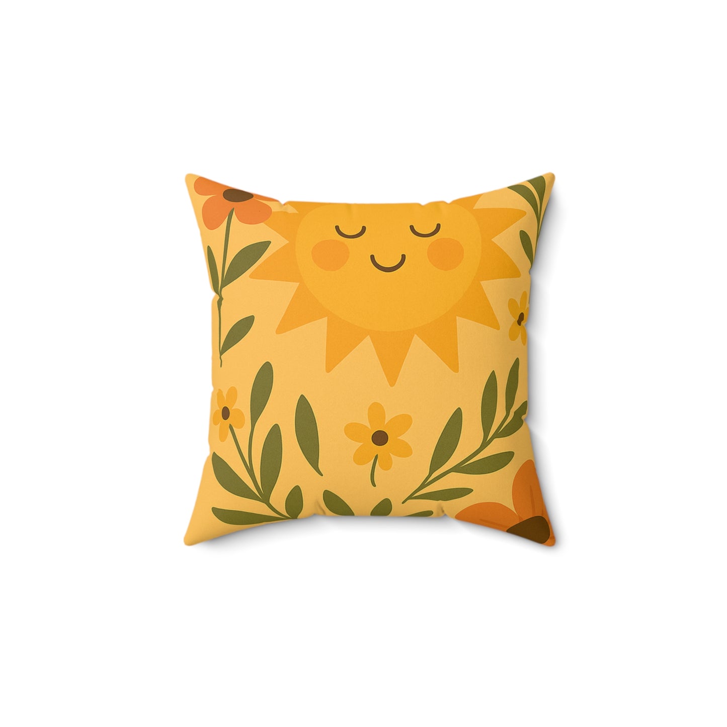 You Are My Sunshine Mom Pillow - Floral Spun Polyester Cushion