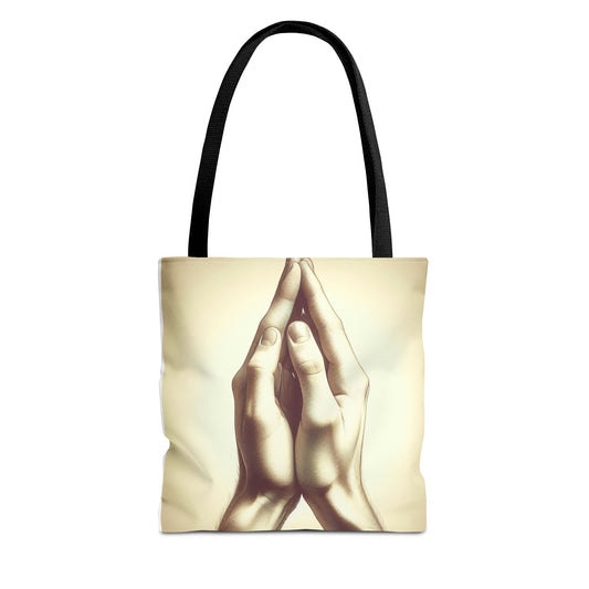 Mindful Hands Tote Bag - Elegant Design for Everyday Use