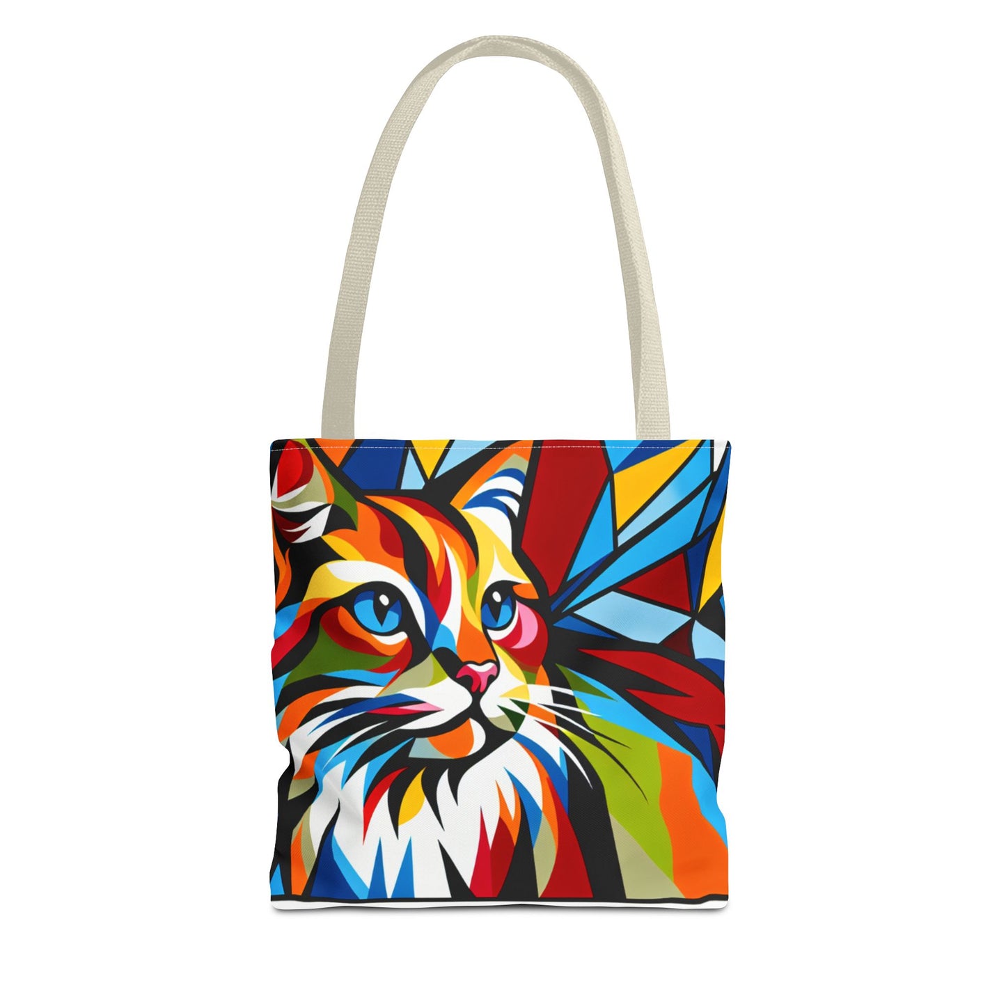 Colorful Cat Art Tote Bag - Stylish & Eco-Friendly