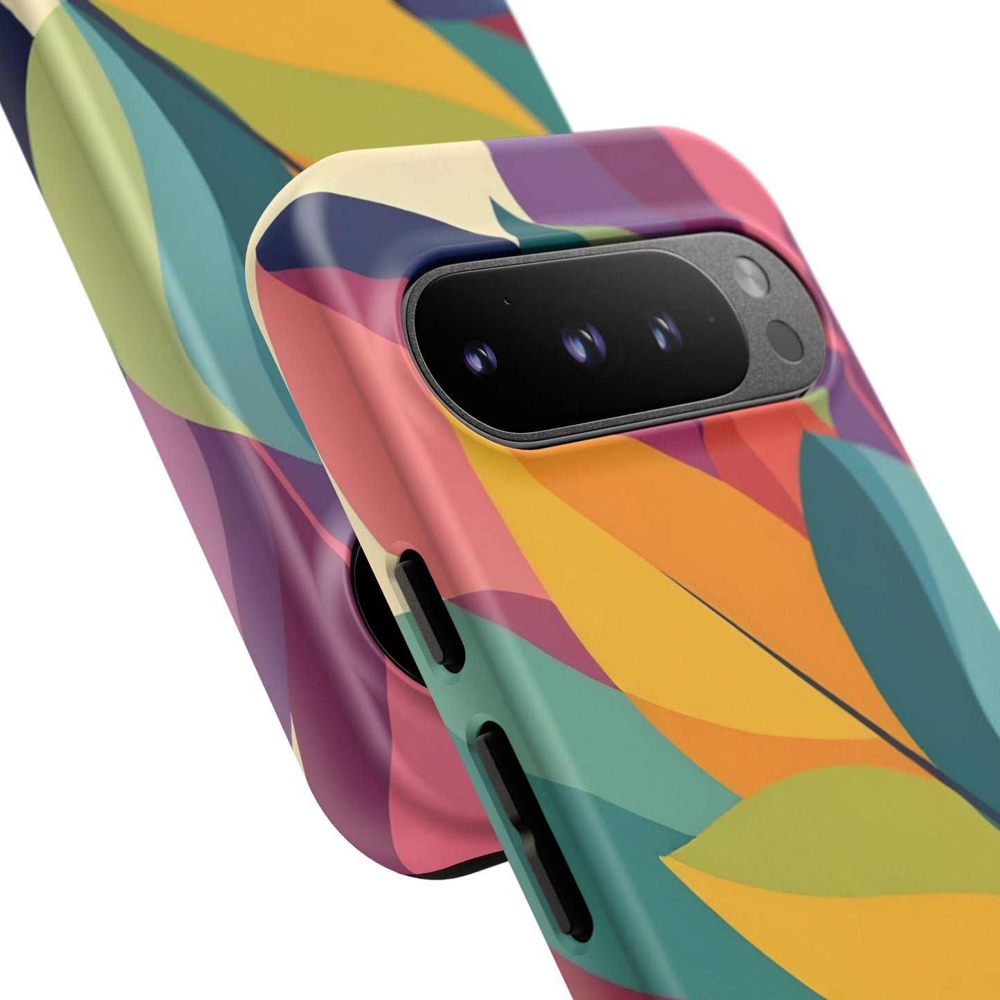 Colorful Leaf Phone Case, Tough TPU Cover, Eco-Friendly Design, Perfect Gift for Nature Lovers, Vibrant Floral Style