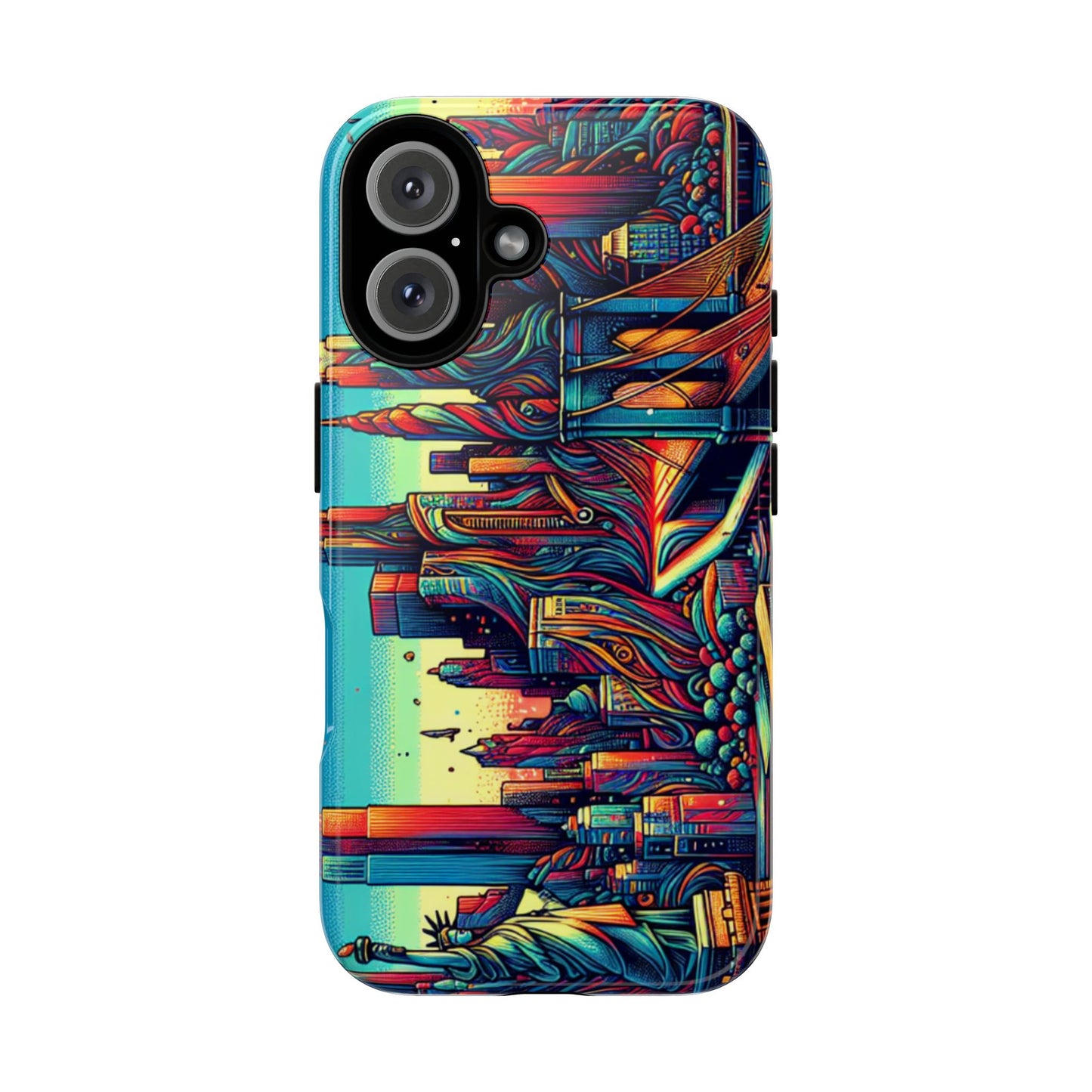 Artistic Phone Case - Vibrant NYC Design for Urban Enthusiasts