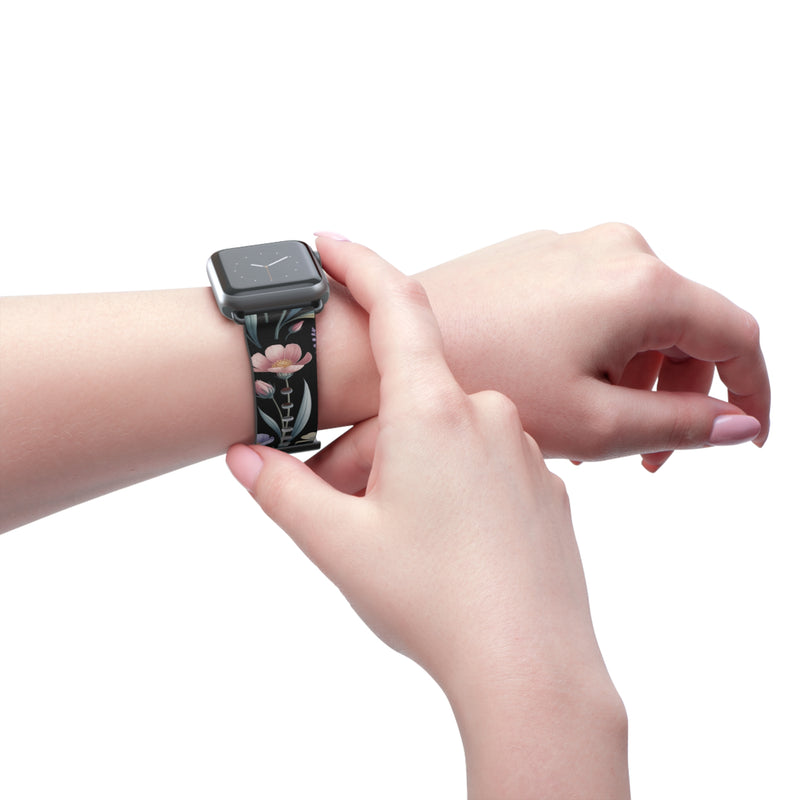 Floral Design Watch Band - Stylish Accessory for Garden Lovers