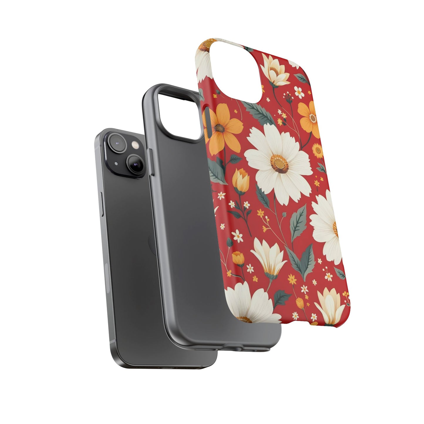 Floral Tough Phone Case | Durable Protection with Vibrant Flowers
