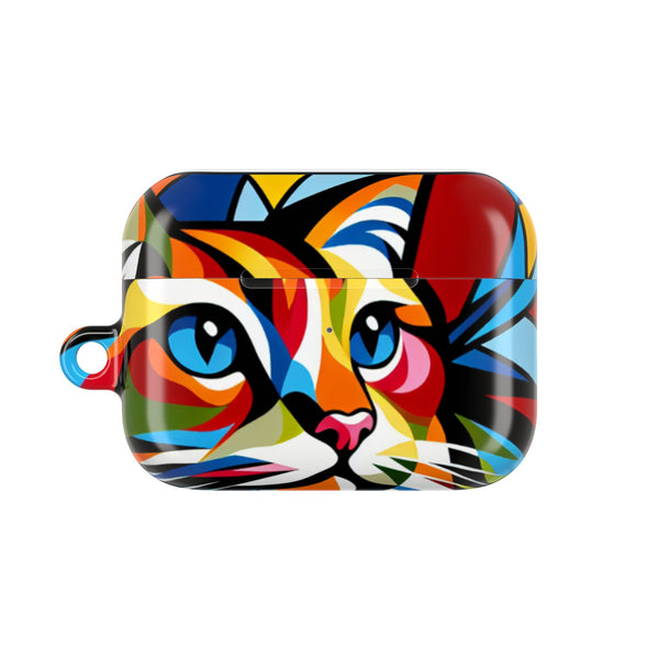 Colorful Cat AirPod Case - Vibrant Designs for Cat Lovers