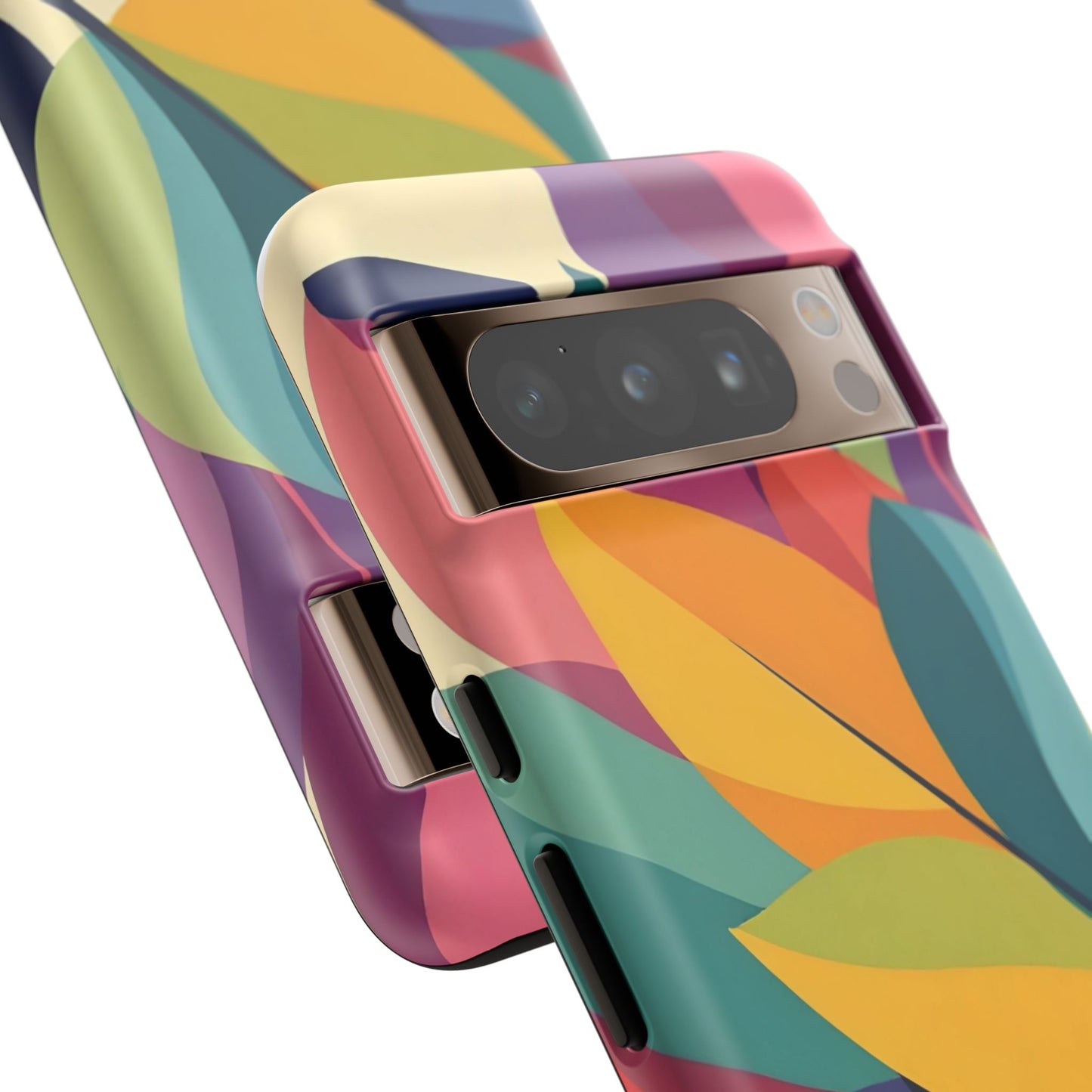 Colorful Leaf Phone Case, Tough TPU Cover, Eco-Friendly Design, Perfect Gift for Nature Lovers, Vibrant Floral Style