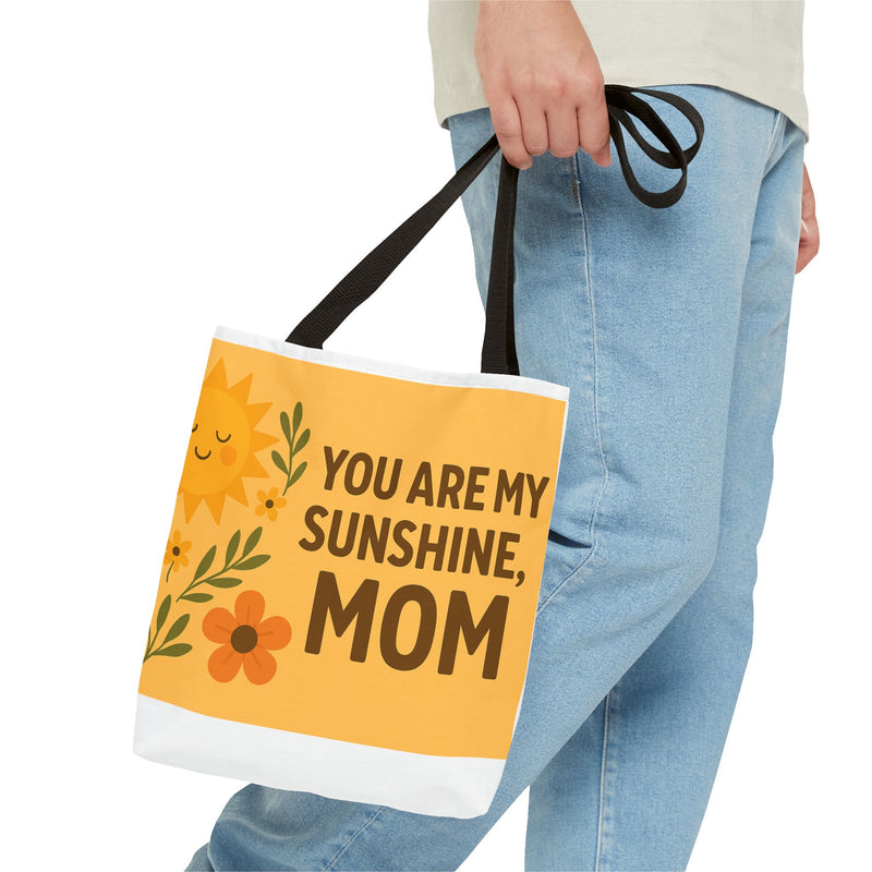 Bright Floral Tote Bag - 'You Are My Sunshine, Mom' - Perfect Gift for Mother's Day