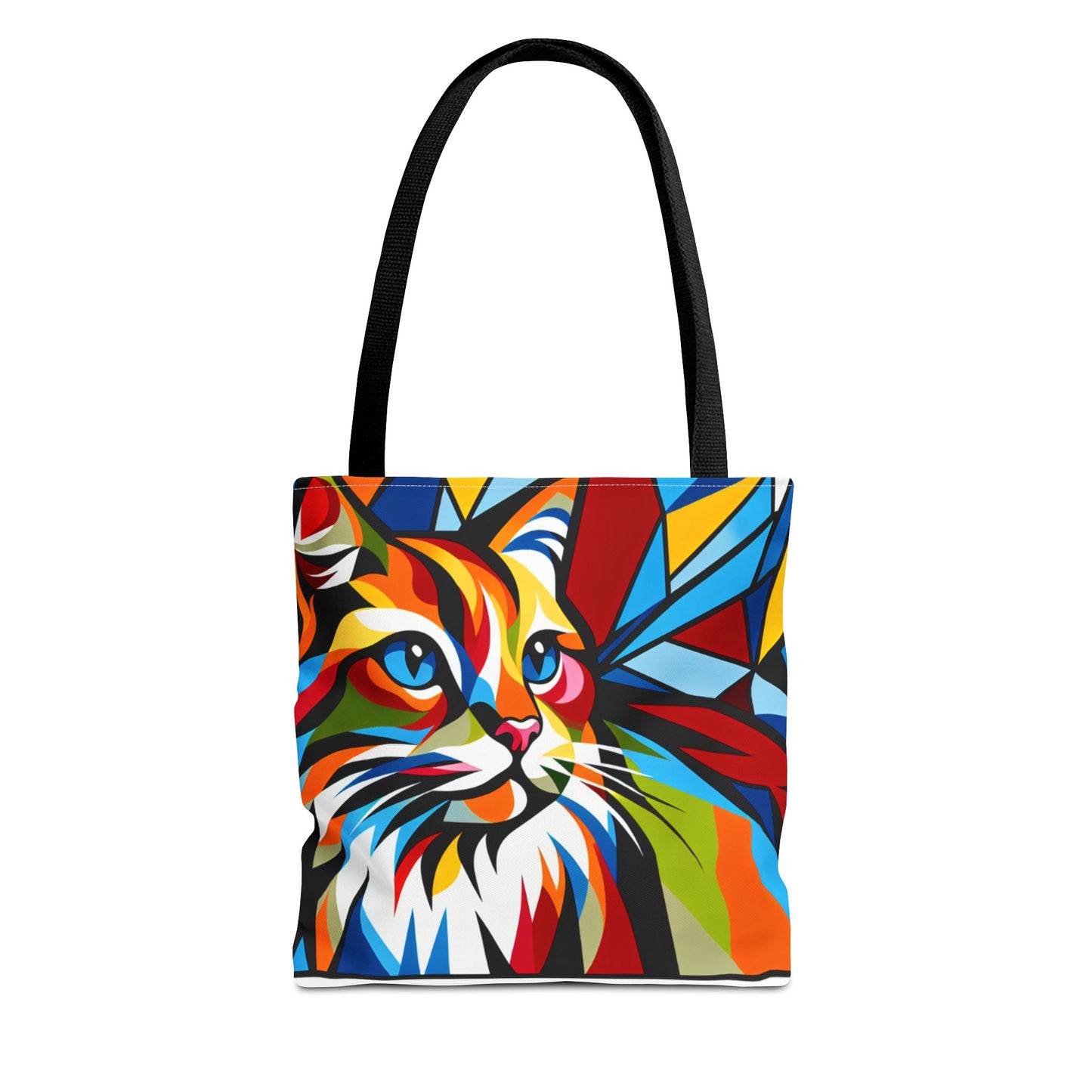 Colorful Cat Art Tote Bag - Stylish & Eco-Friendly