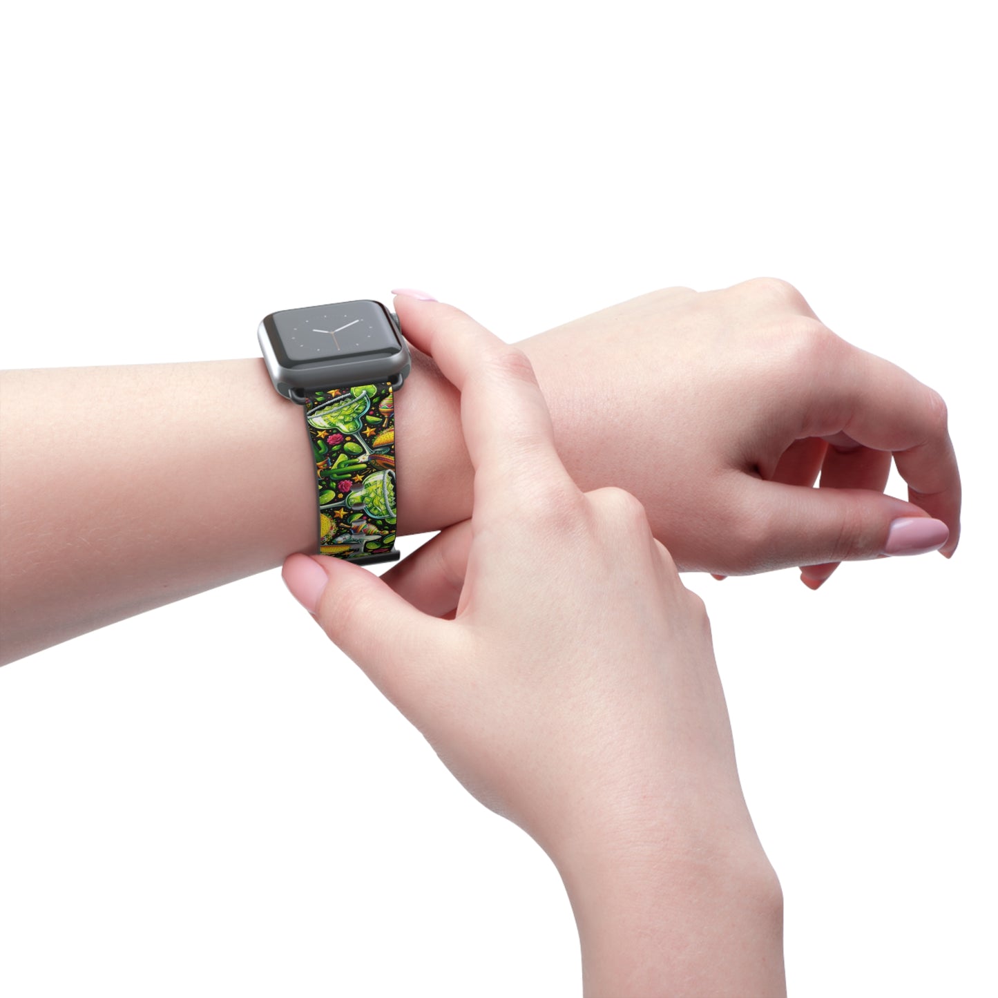 Tropical Fiesta Watch Band - Colorful Fruits & Veggies Design