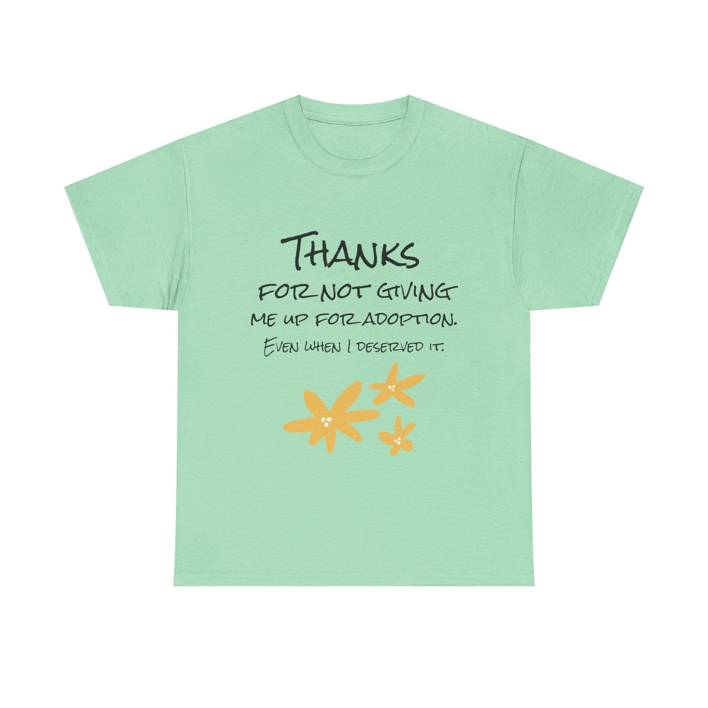Thank You Unisex Heavy Cotton Tee - Perfect for Mother's Day!