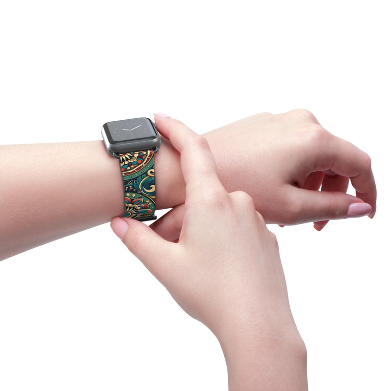 Bohemian Floral Watch Band - Stylish Accessory for Everyday Wear, Fitness Tracker, Gift for Her, Holiday Present, Unique Style