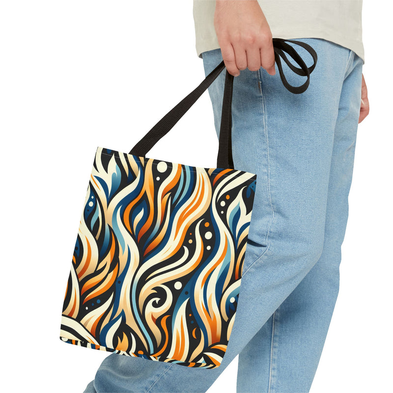 Vibrant Boho Tote Bag - Colorful AOP Design, Beach Essential, Everyday Carry, Gift Idea, Stylish and Functional