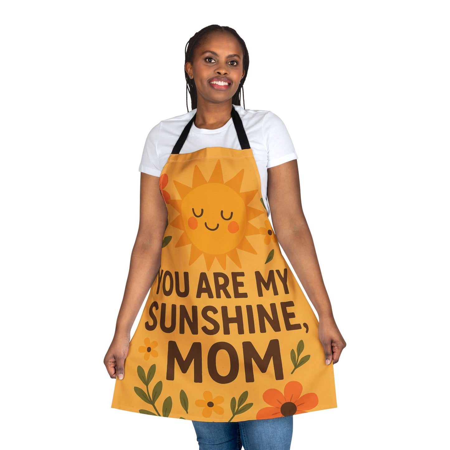 Personalized Mother’s Day Apron - You Are My Sunshine, Mom - Colorful Floral Design