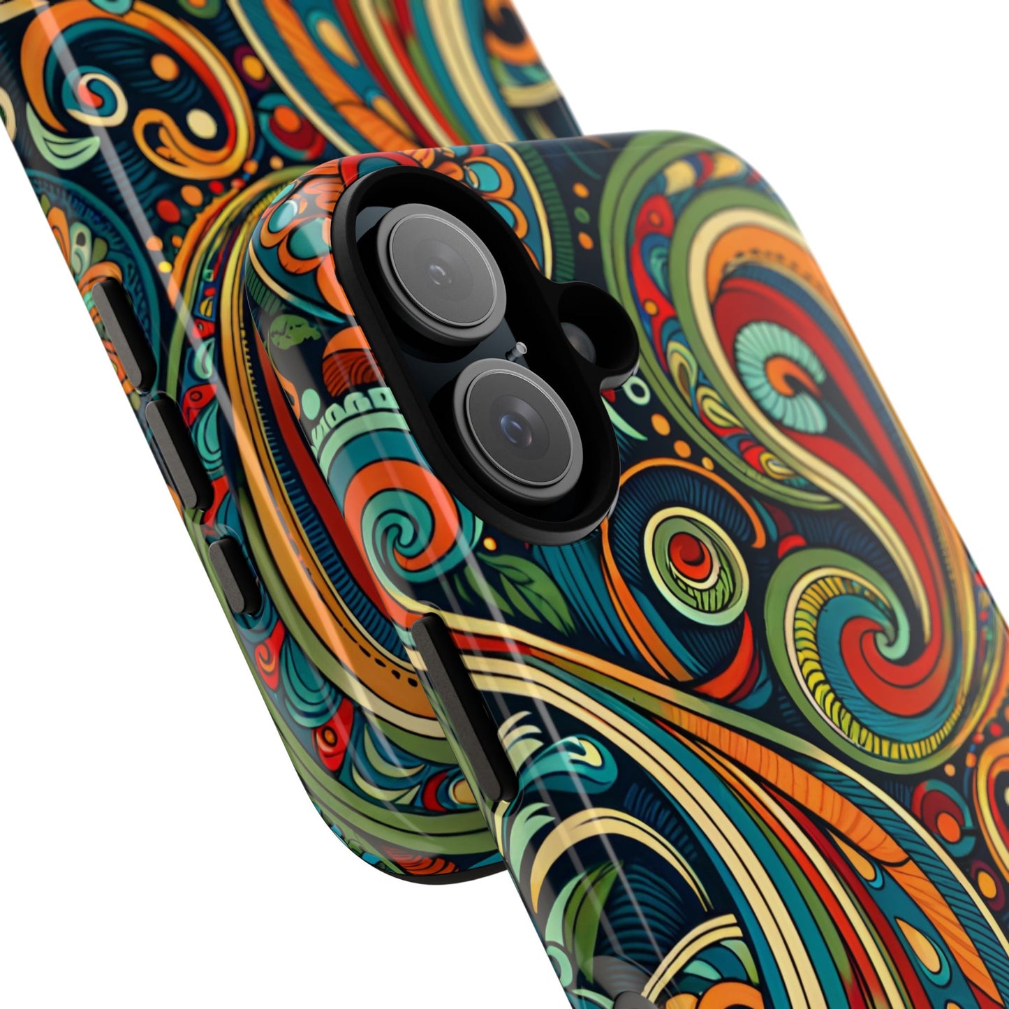 Bohemian Floral Phone Case - Colorful Tough Cover for Stylish Protection