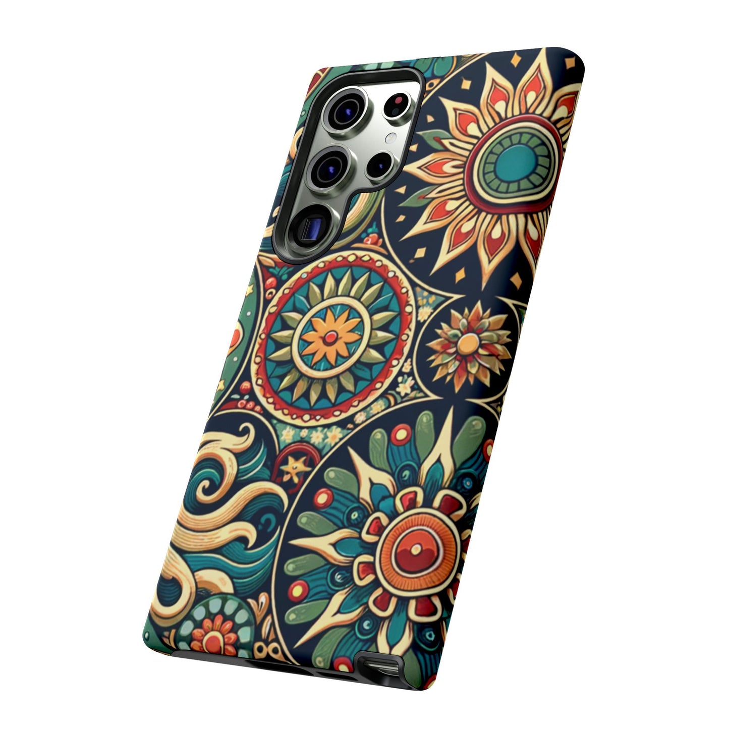 Boho Phone Case with Colorful Mandala Design, Stylish Phone Cover, Trendy Case for Women, Gift for Her, Bohemian Style Accessories