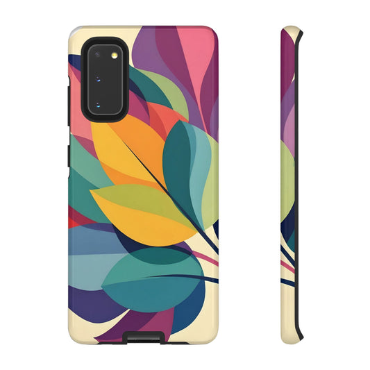 Colorful Leaf Phone Case, Tough TPU Cover, Eco-Friendly Design, Perfect Gift for Nature Lovers, Vibrant Floral Style