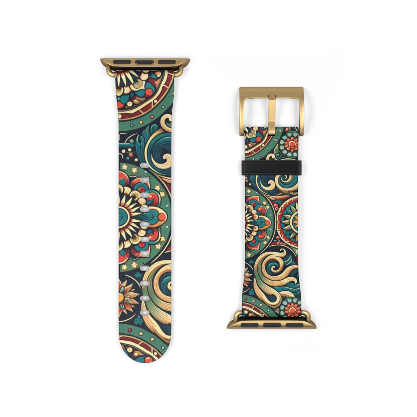 Bohemian Floral Watch Band - Stylish Accessory for Everyday Wear, Fitness Tracker, Gift for Her, Holiday Present, Unique Style