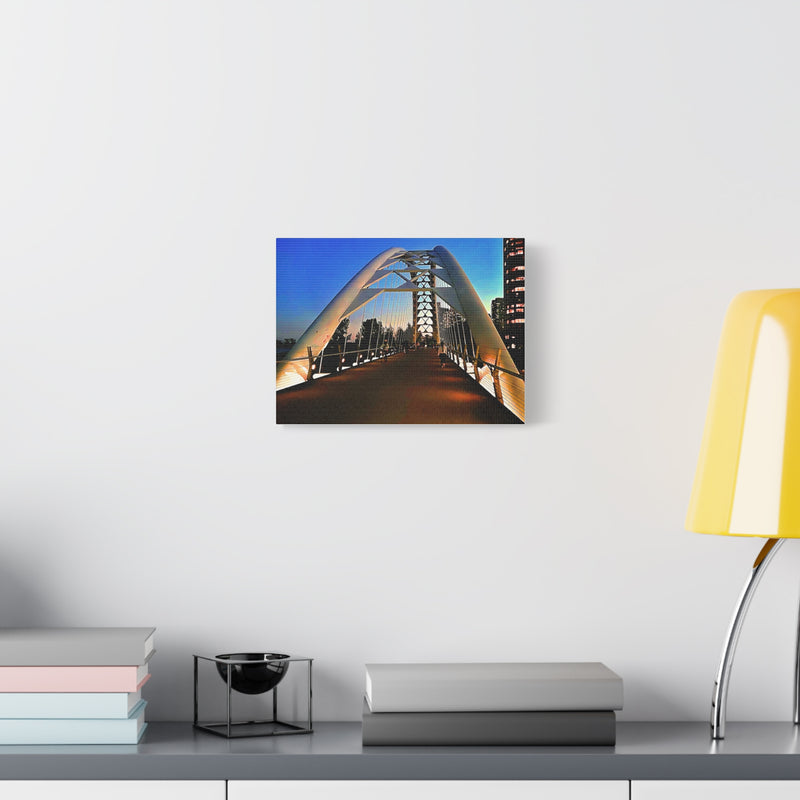 Modern Bridge Canvas Wall Art - Stunning Stretched Matte Print for Elegant Home Décor