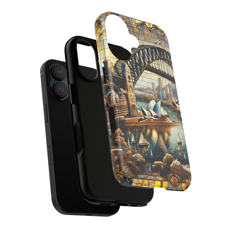 Sydney Mosaic Tough Phone Case - Durable Protection with Scenic Design