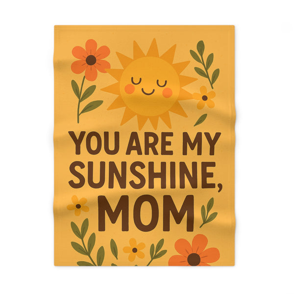 You Are My Sunshine Fleece Baby Blanket - Soft & Cozy Gift for Moms