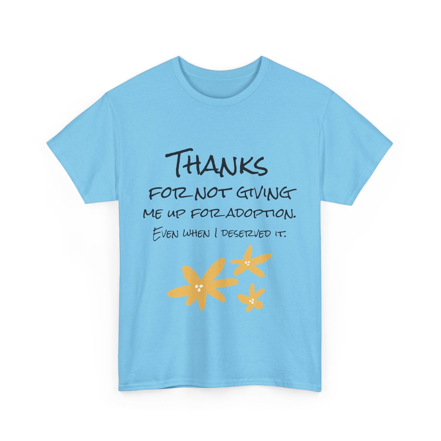 Thank You Unisex Heavy Cotton Tee - Perfect for Mother's Day!