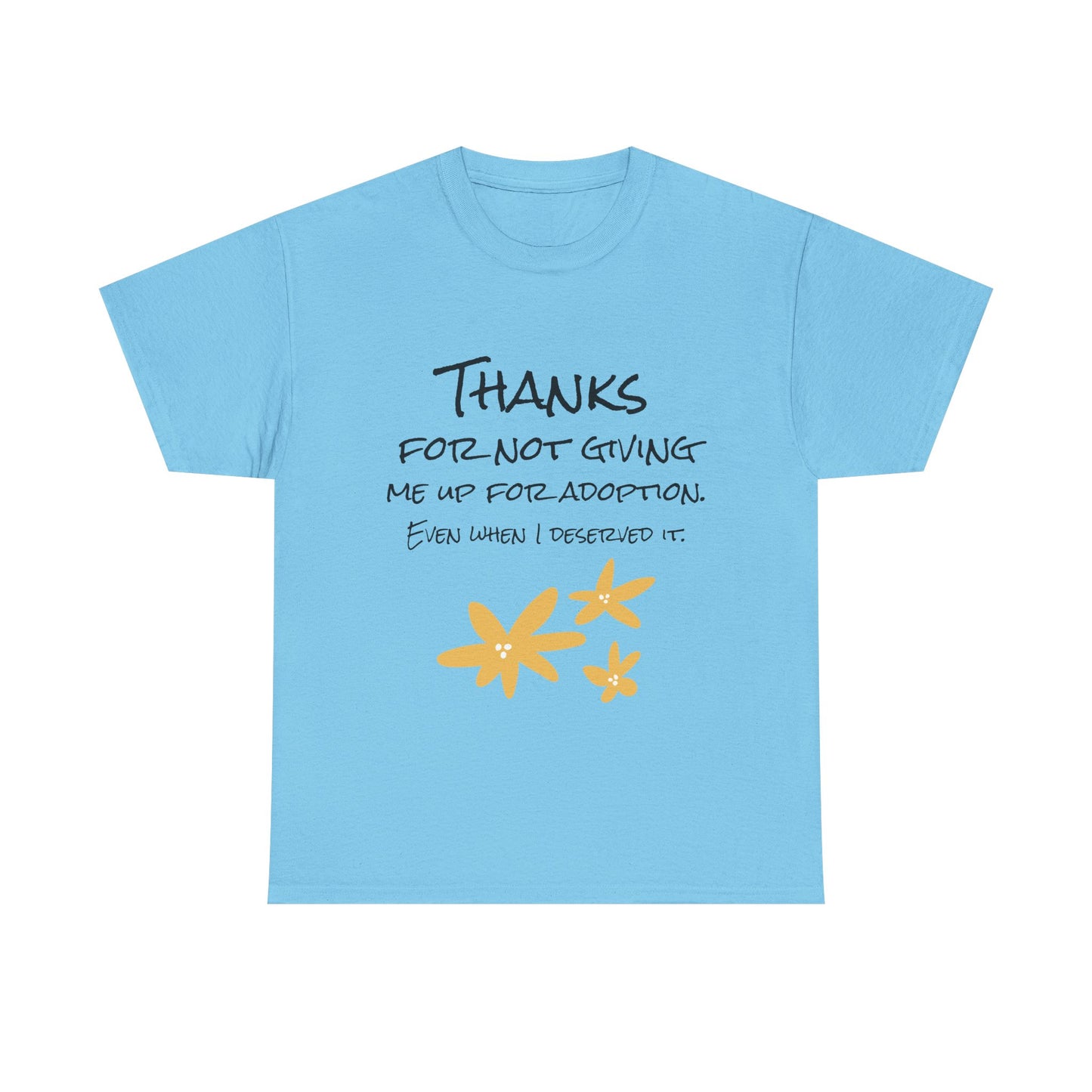 Thank You Unisex Heavy Cotton Tee - Perfect for Mother's Day!