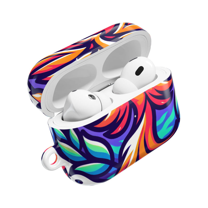Vibrant Phoenix AirPod Case - Colorful Design for Music Lovers
