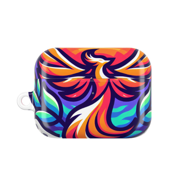 Vibrant Phoenix AirPod Case - Colorful Design for Music Lovers