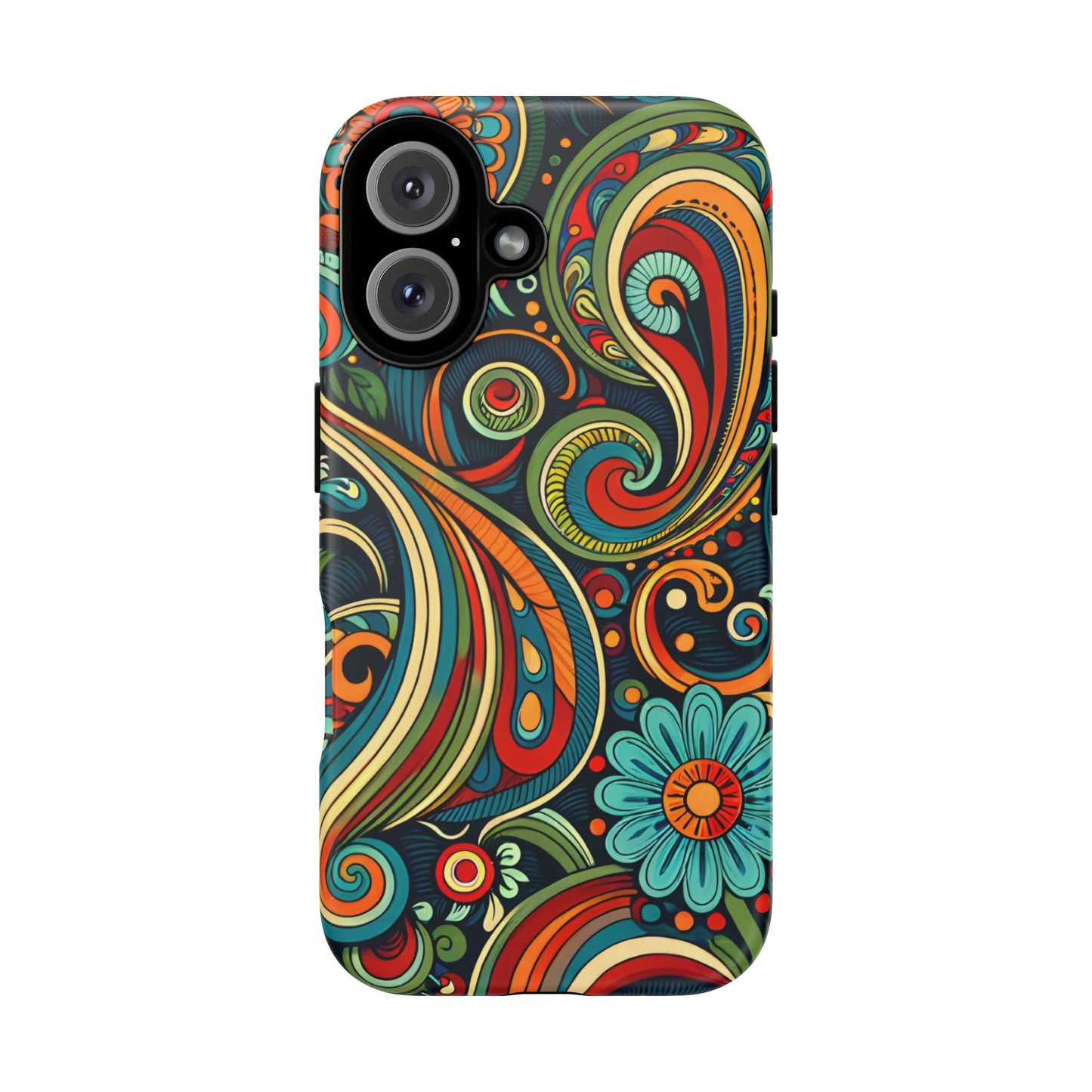 Bohemian Floral Phone Case - Colorful Tough Cover for Stylish Protection