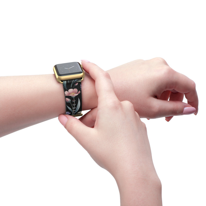 Floral Design Watch Band - Stylish Accessory for Garden Lovers