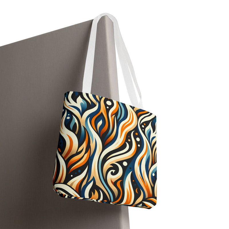 Vibrant Boho Tote Bag - Colorful AOP Design, Beach Essential, Everyday Carry, Gift Idea, Stylish and Functional