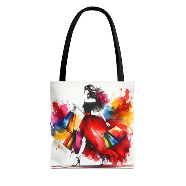 Colorful Fashionista Tote Bag - Stylish Shopping Bag for Trendsetters