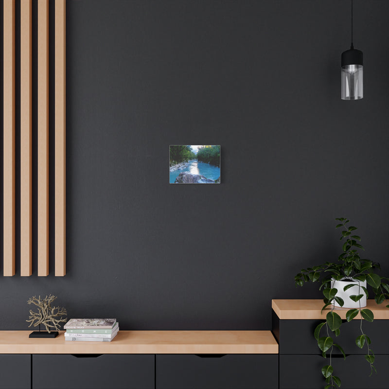Serene River Landscape Canvas Print – Tranquil Home Decor