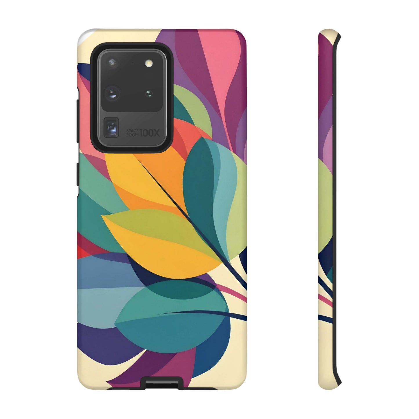 Colorful Leaf Phone Case, Tough TPU Cover, Eco-Friendly Design, Perfect Gift for Nature Lovers, Vibrant Floral Style