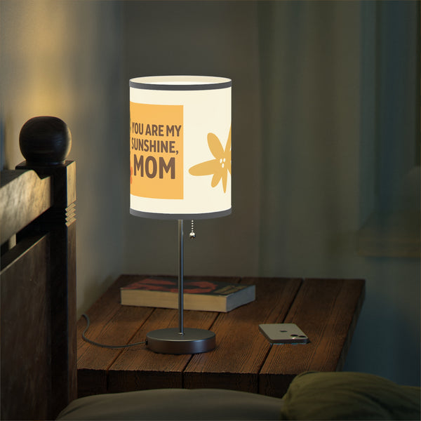 Mom Sunshine Table Lamp - Cute Floral Design with Inspirational Quote