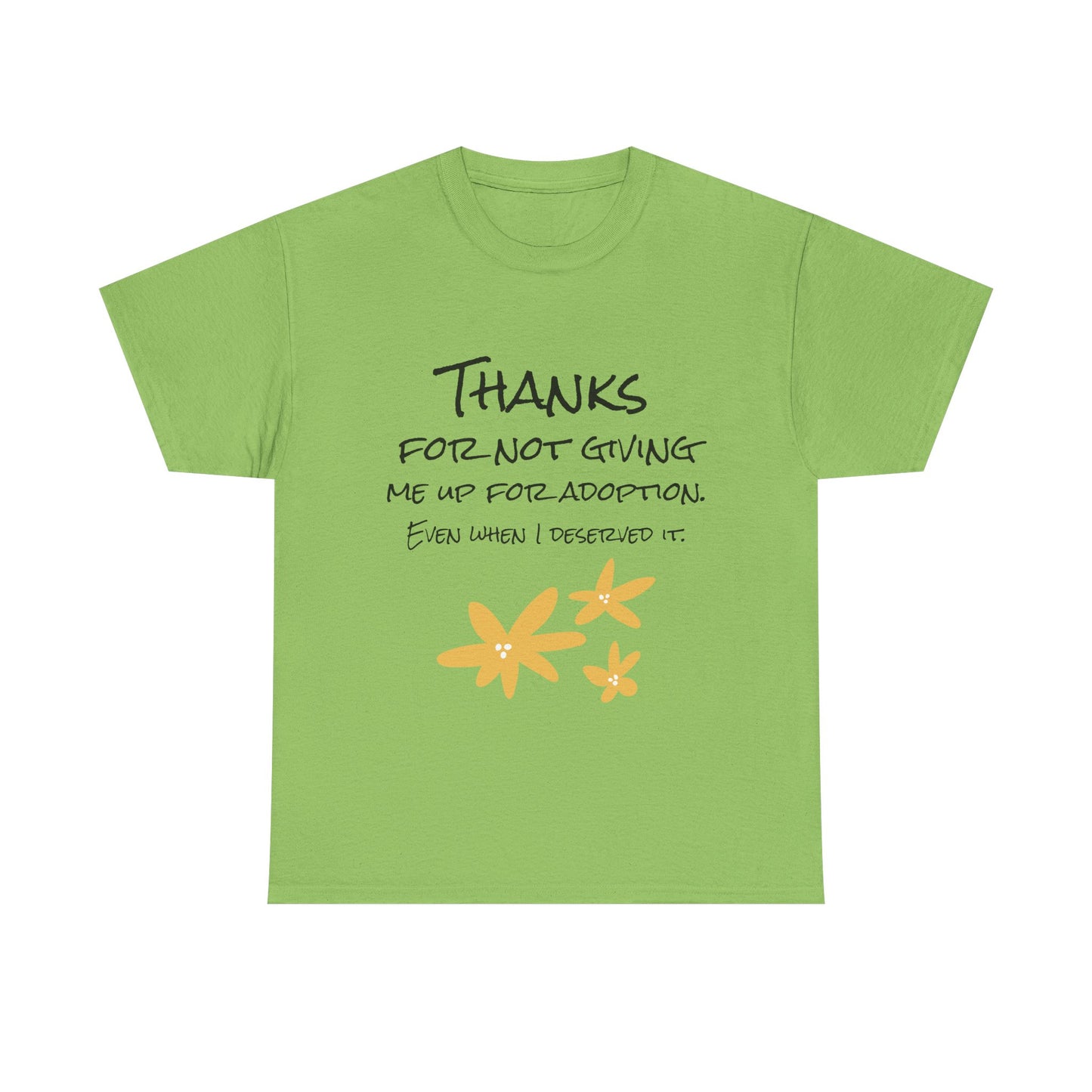 Thank You Unisex Heavy Cotton Tee - Perfect for Mother's Day!