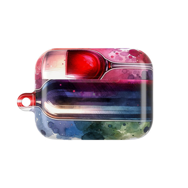 Colorful Watercolor AirPod Case - Artistic Design for Music Lovers