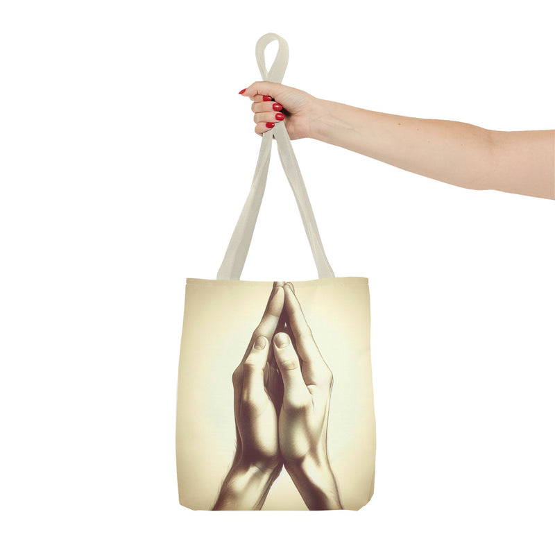 Mindful Hands Tote Bag - Elegant Design for Everyday Use